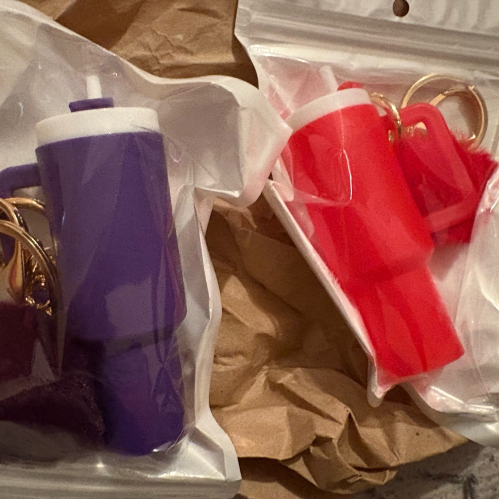 Purple and Red‎ Keychain Pepper Sprays